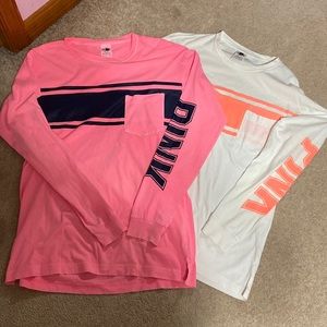 Pink Long-Sleeve T-Shirt Bundle.